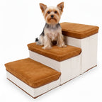 LomaPaws 3-Level Foldable Pet Stairs with Storage
