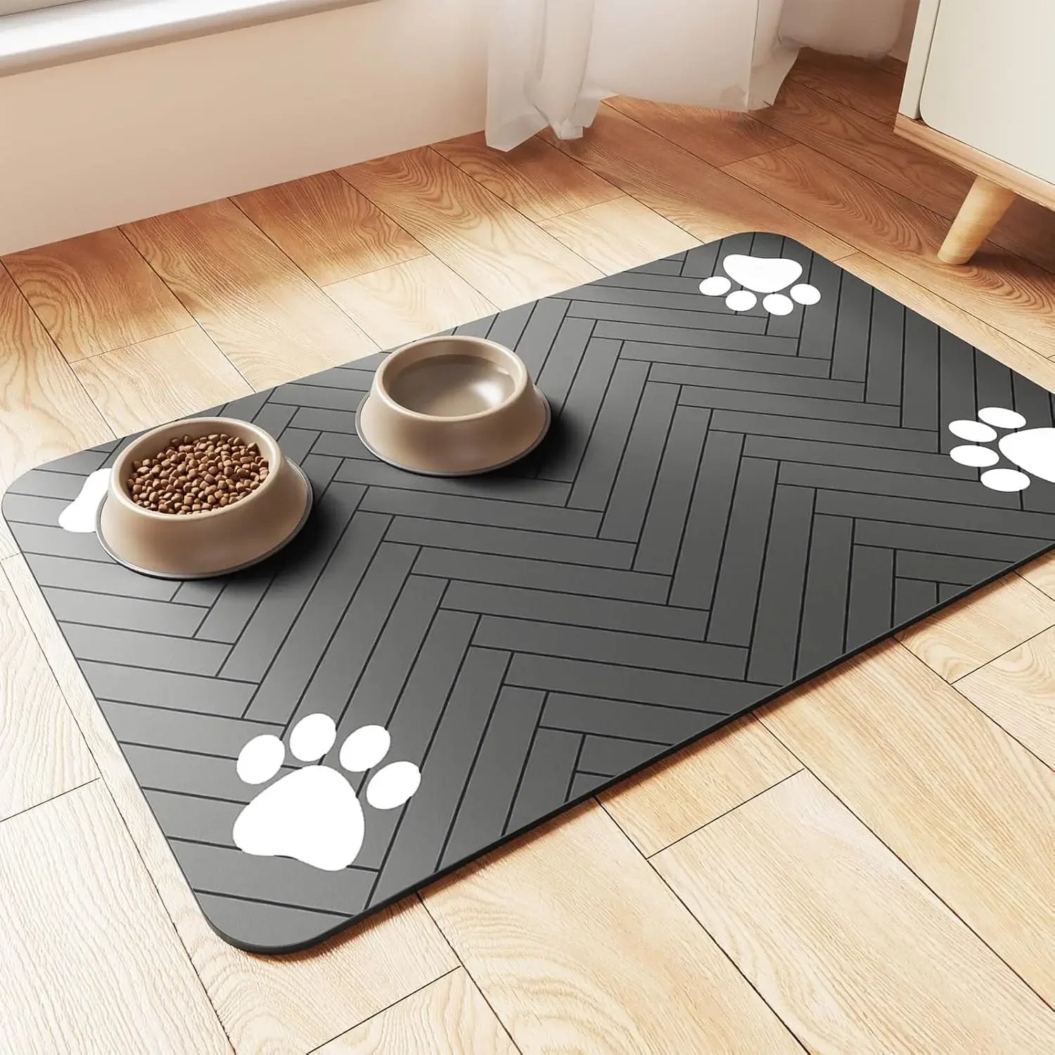 LomaPaws Absorbent Dog Feeding Mat – Waterproof Non-Slip Design for Dogs & Cats 0