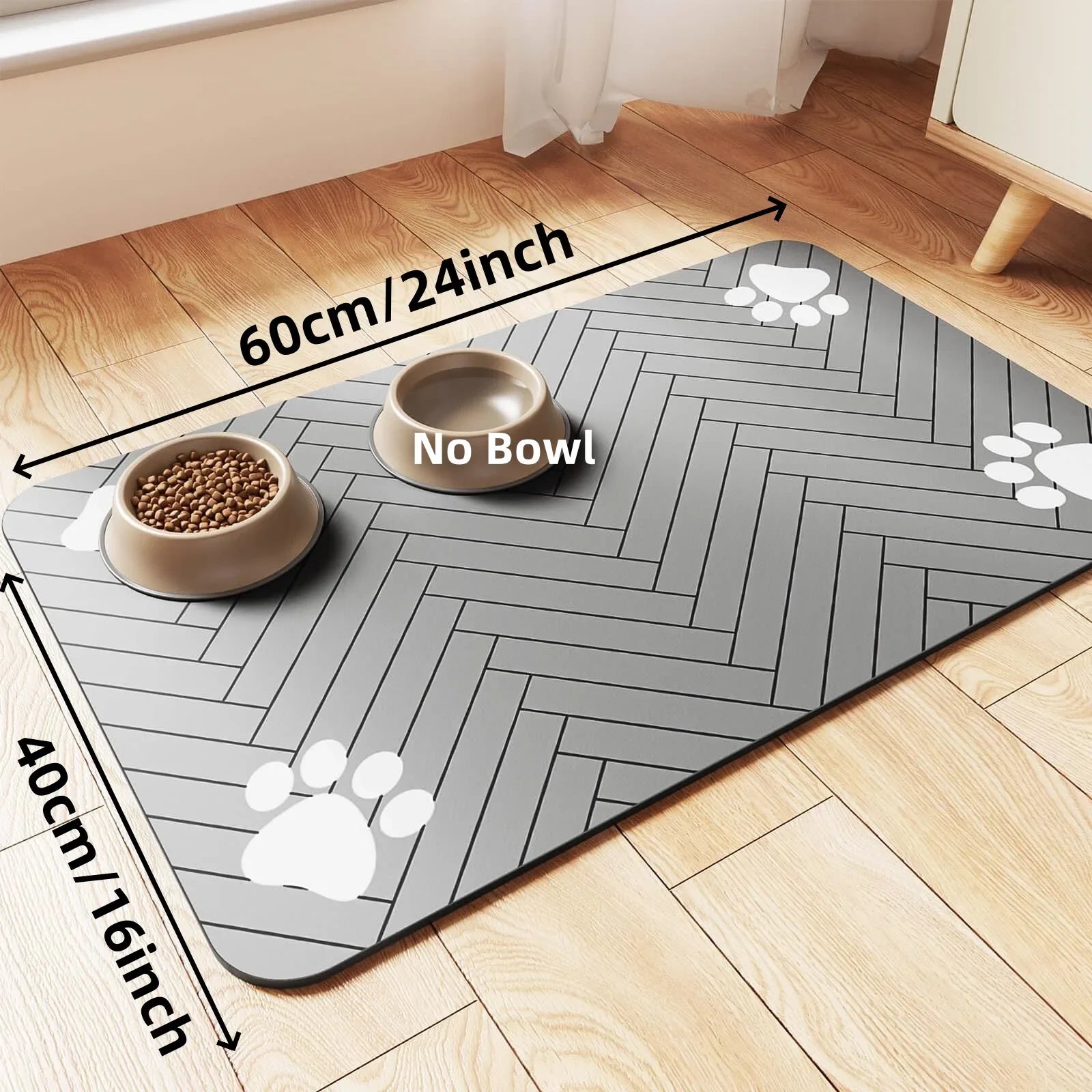 LomaPaws Absorbent Dog Feeding Mat – Waterproof Non-Slip Design for Dogs & Cats 8