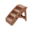 LomaPaws Foldable Wooden Non-Slip Dog Stairs for Bed