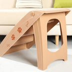 LomaPaws Foldable Wooden Non-Slip Dog Stairs for Bed