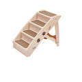 LomaPaws Foldable Wooden Non-Slip Dog Stairs for Bed